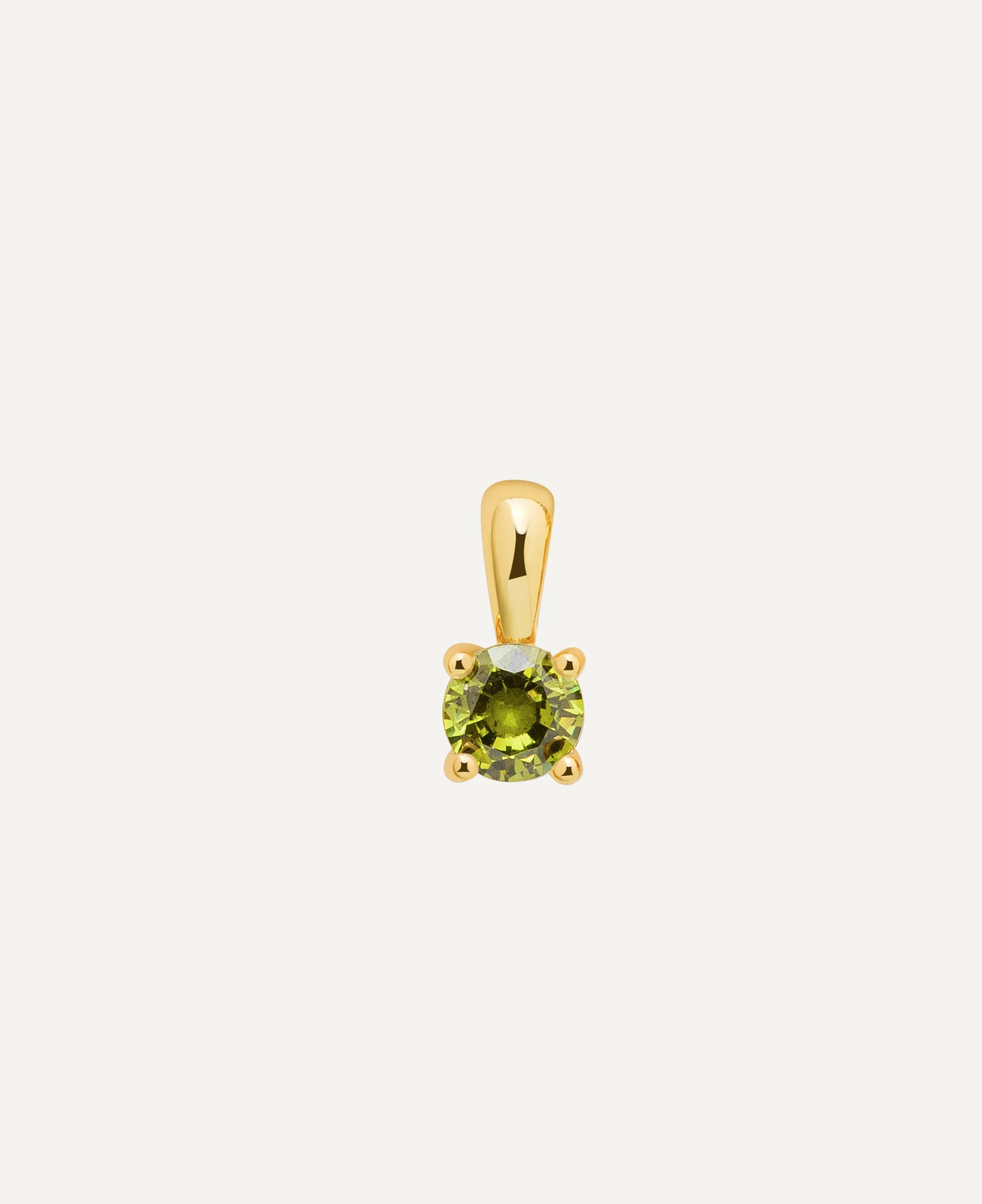 Peridot August Birth Charm
