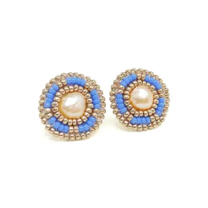 Periwinkle Classic Freshwater Pearl Stud Earrings