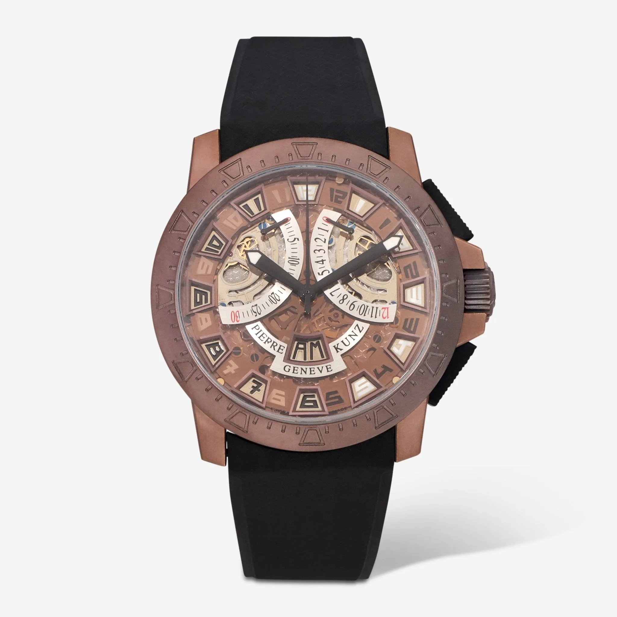 Pierre Kunz Sport Bi-Retrograde Chronograph Limited Edition Bronze Automatic Men's Watch PKG403SPORTLTD2