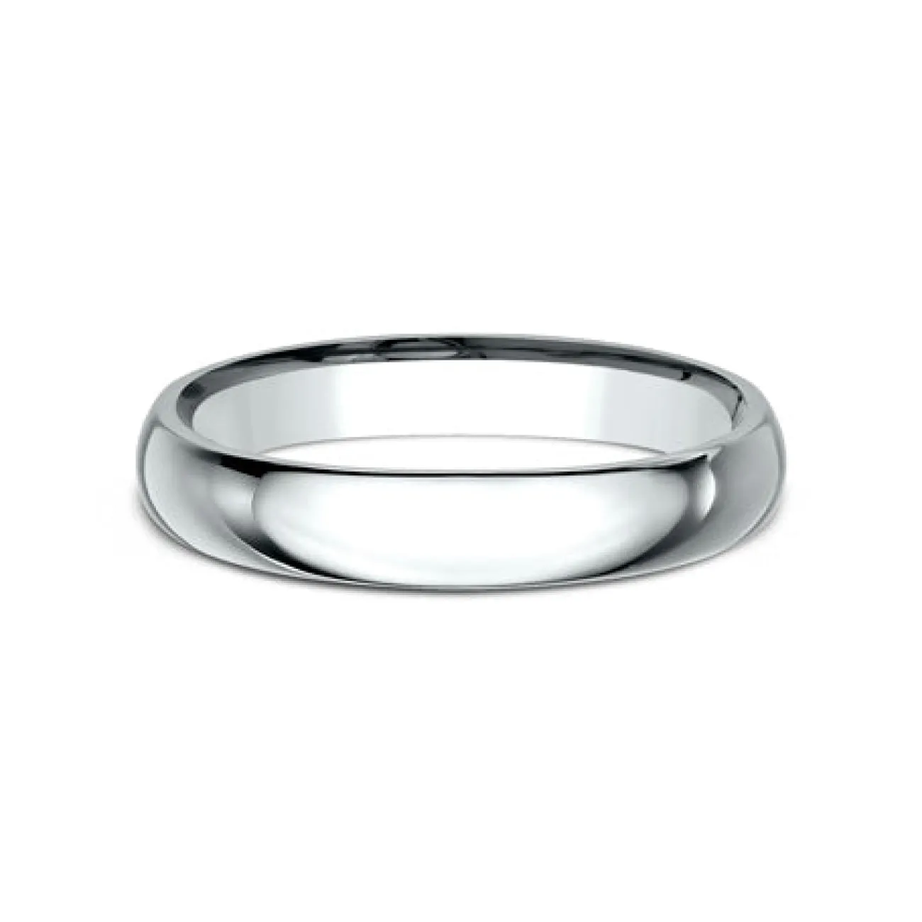 Platinum Regular Dome Comfort Fit 3.0 Wedding Band Ring