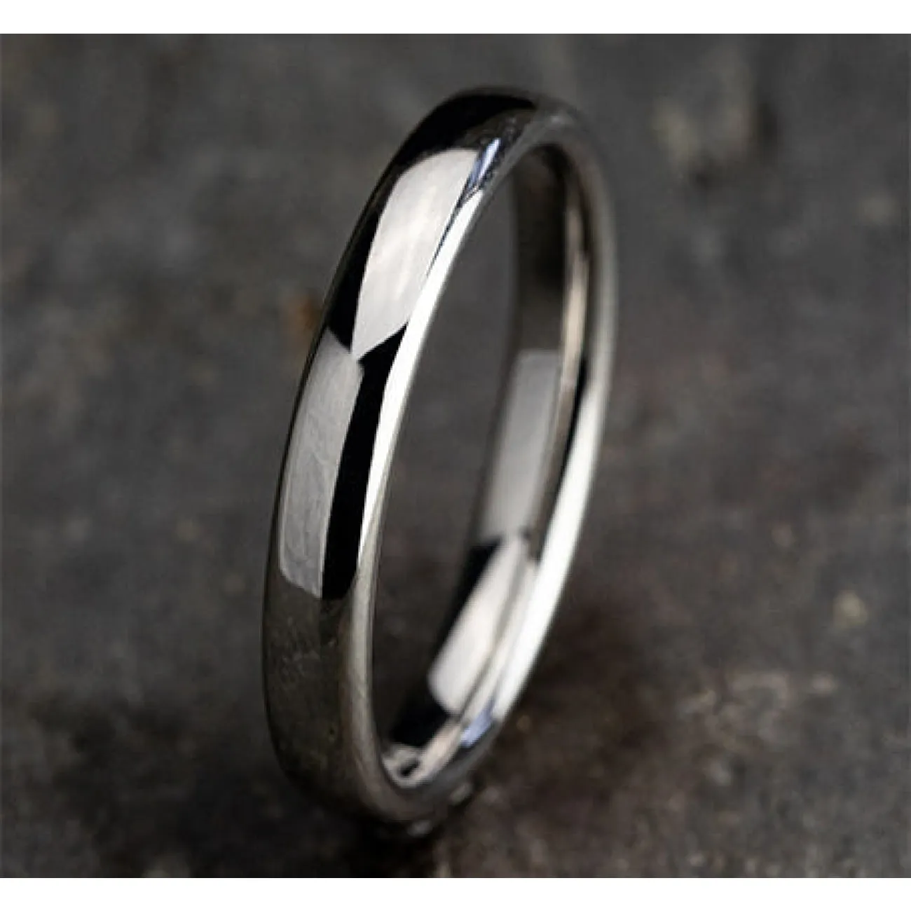 Platinum Regular Dome Comfort Fit 3.0 Wedding Band Ring