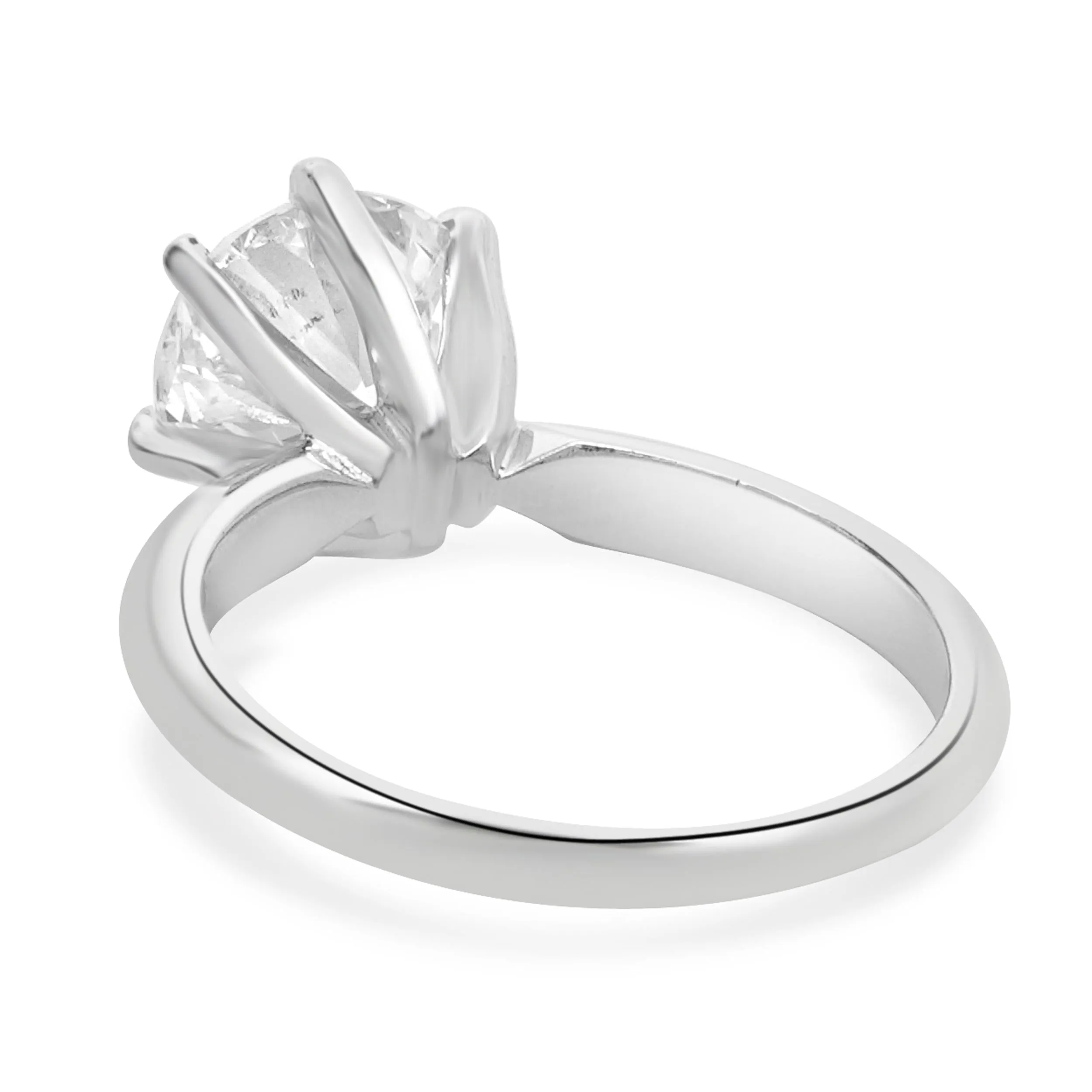 Platinum Round Diamond Engagement Ring