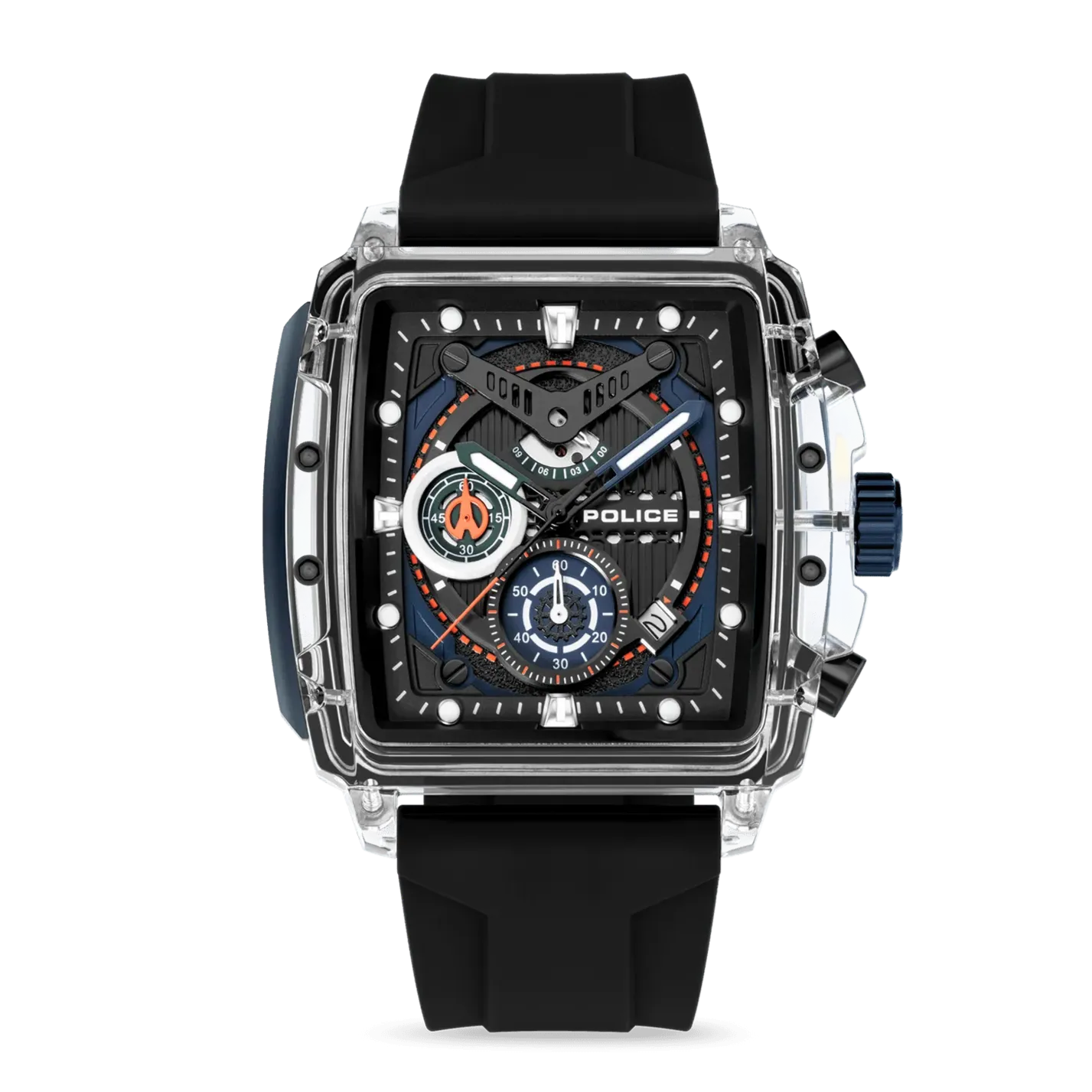 Police Clout Gents Watch Set With 3 Silicone Stap