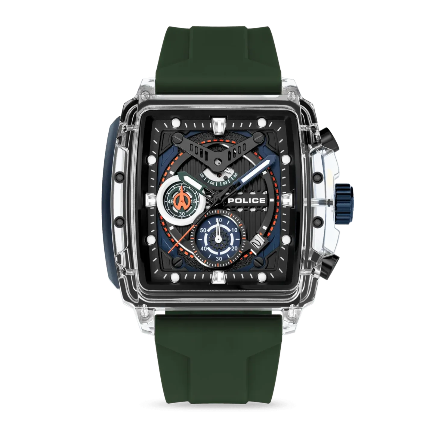 Police Clout Gents Watch Set With 3 Silicone Stap