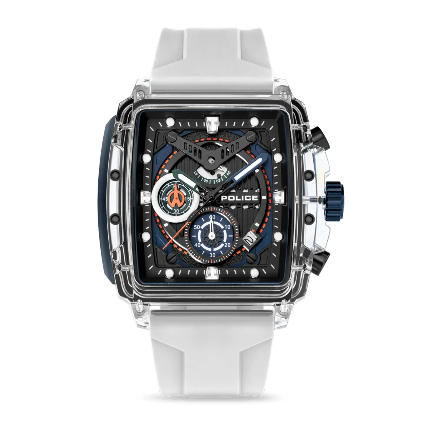 Police Clout Gents Watch Set With 3 Silicone Stap