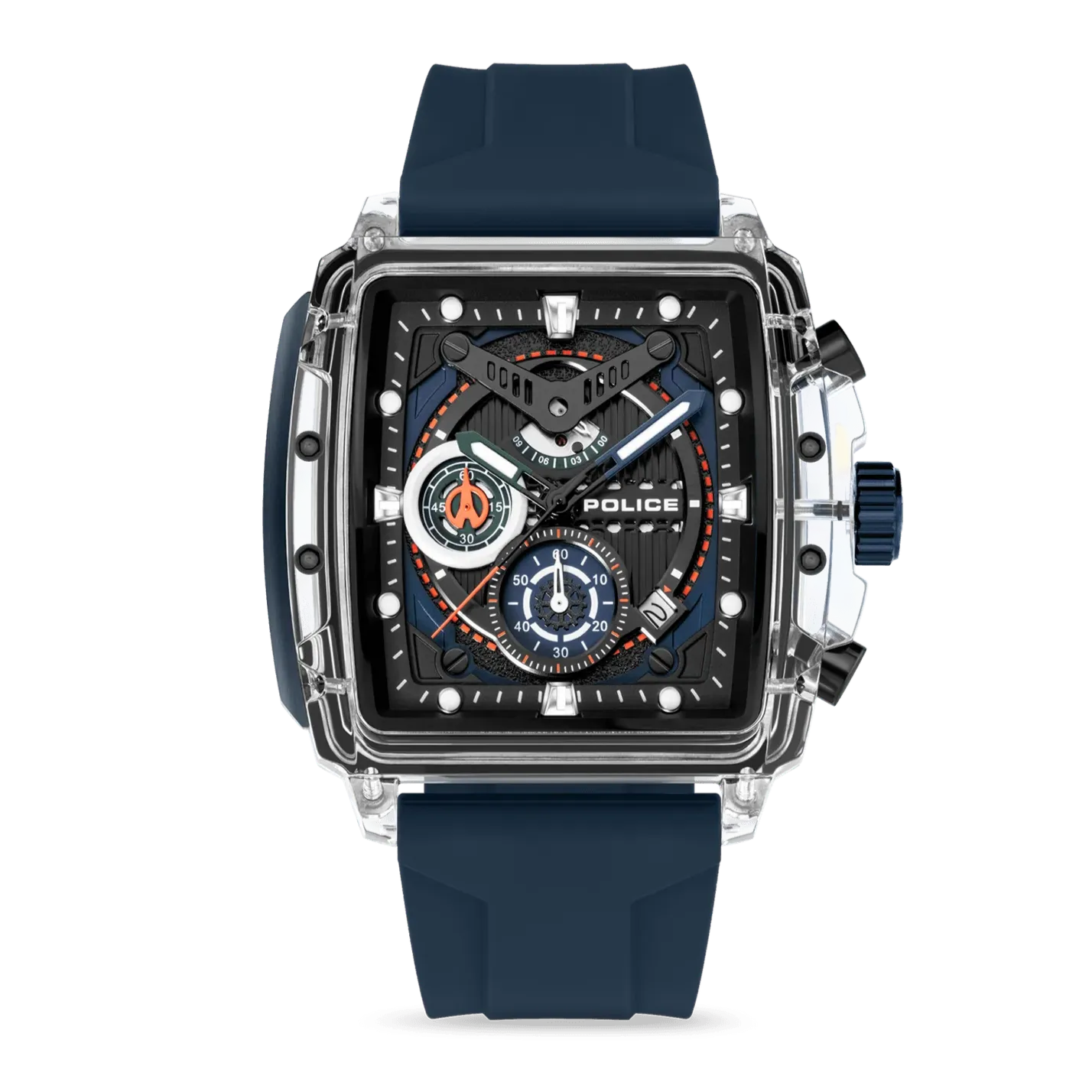 Police Clout Gents Watch Set With 3 Silicone Stap