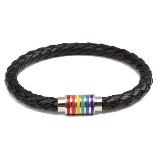 Pride Leather Magnetic Bracelets