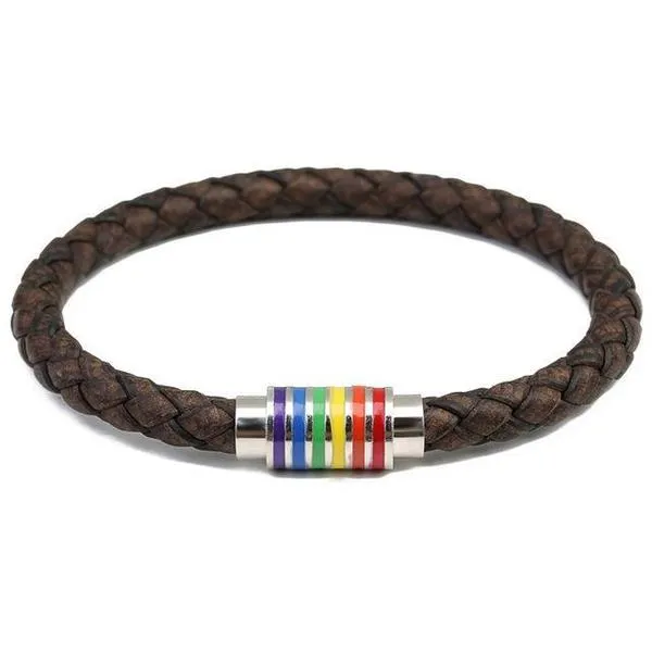 Pride Leather Magnetic Bracelets