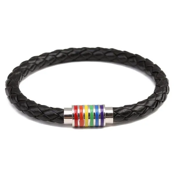 Pride Leather Magnetic Bracelets