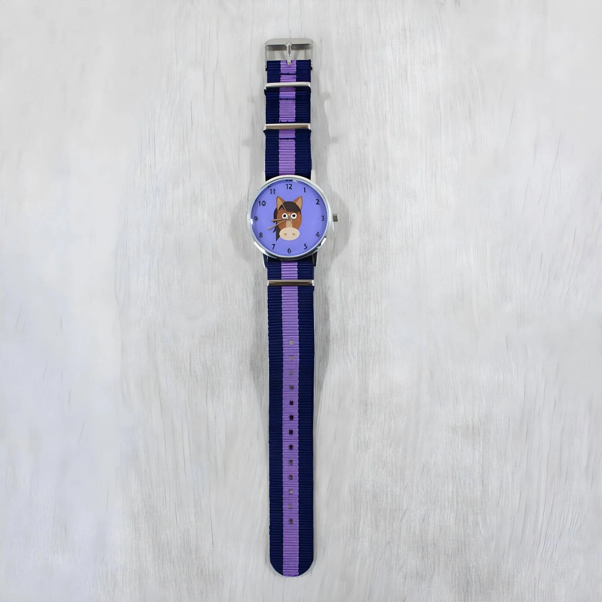 Purple Horse Face Watch
