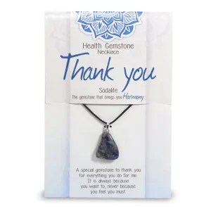 "Thank you" Health Gemstone Necklace