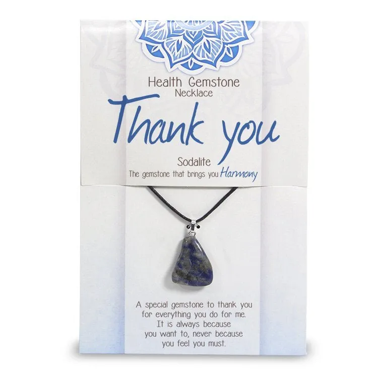 "Thank you" Health Gemstone Necklace