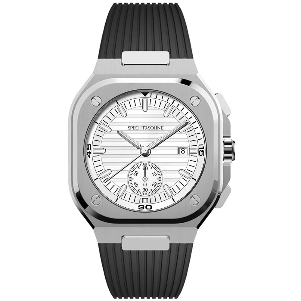 Relogio Masculino Specht&Sohne Quartz Watches For Men Luxury Brand Fashion Sports Watches Rubber Strap Sapphire 50M Waterproof
