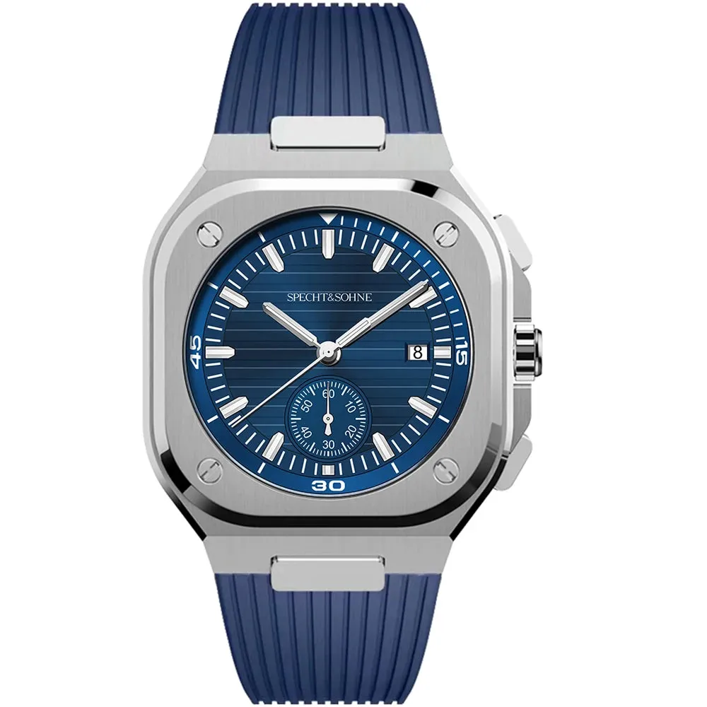 Relogio Masculino Specht&Sohne Quartz Watches For Men Luxury Brand Fashion Sports Watches Rubber Strap Sapphire 50M Waterproof