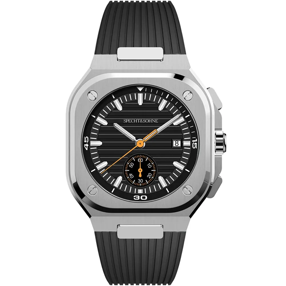 Relogio Masculino Specht&Sohne Quartz Watches For Men Luxury Brand Fashion Sports Watches Rubber Strap Sapphire 50M Waterproof