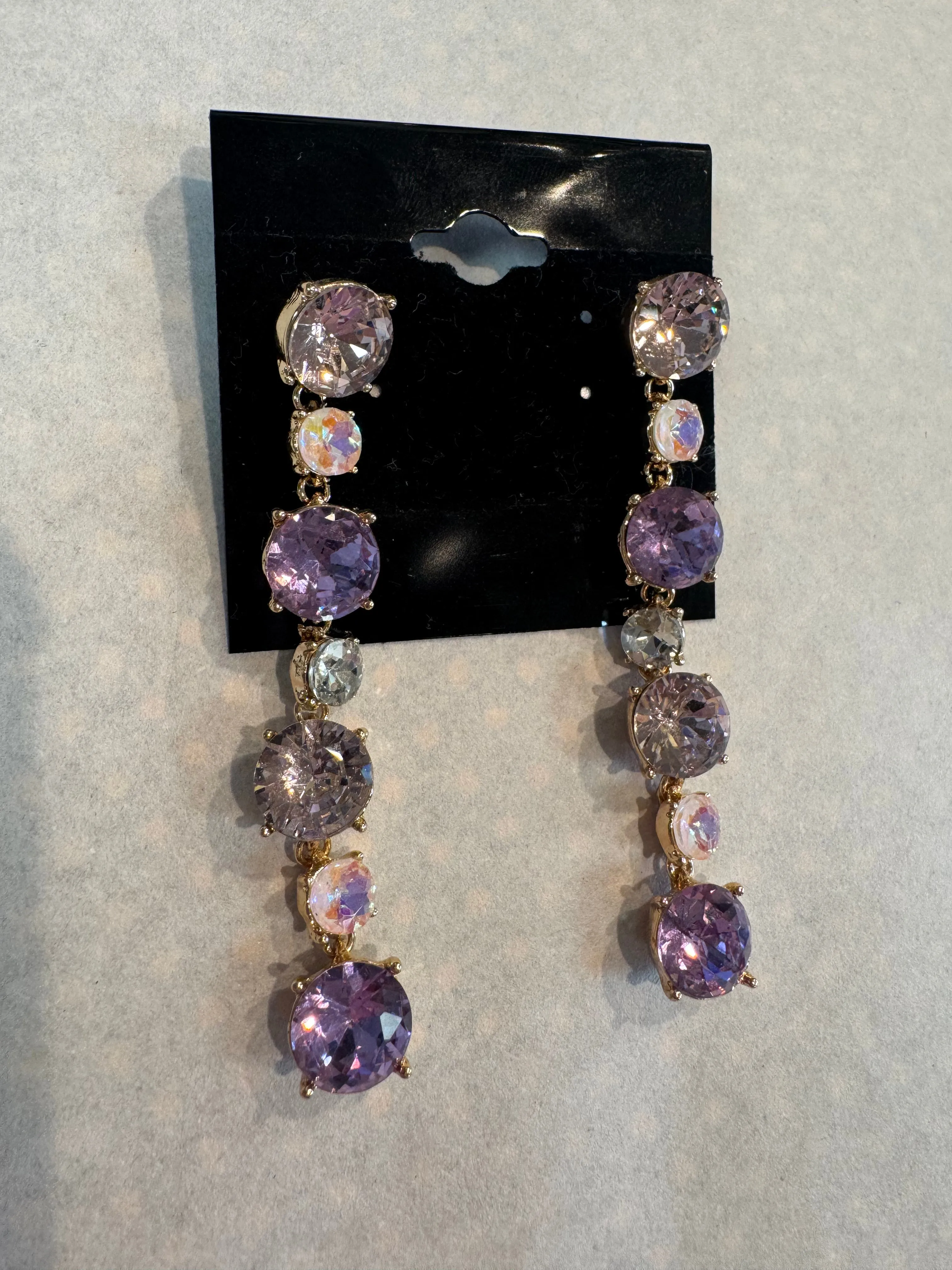 Rhinestone Drop Earrings