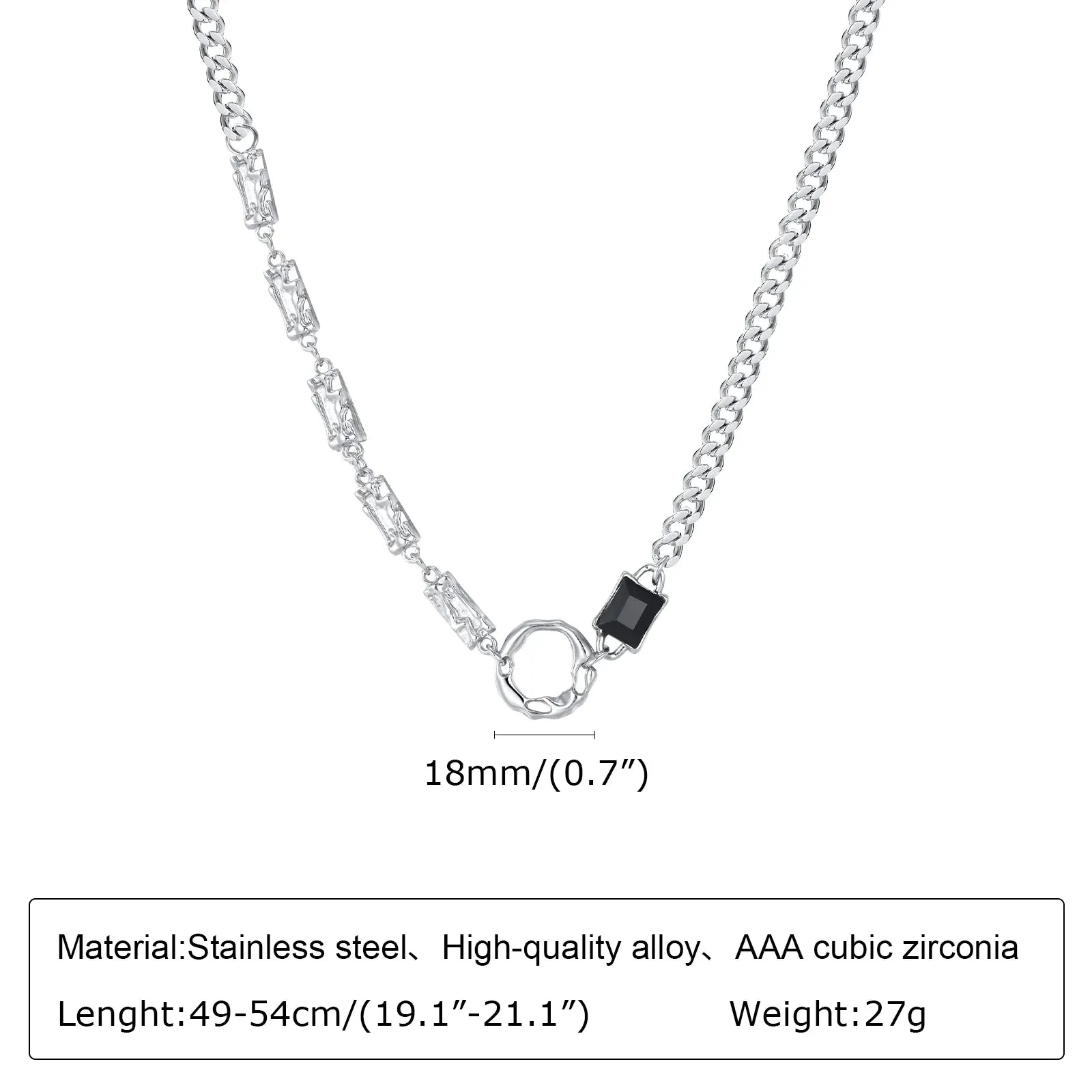Rhombus Cuban Chain Necklaces