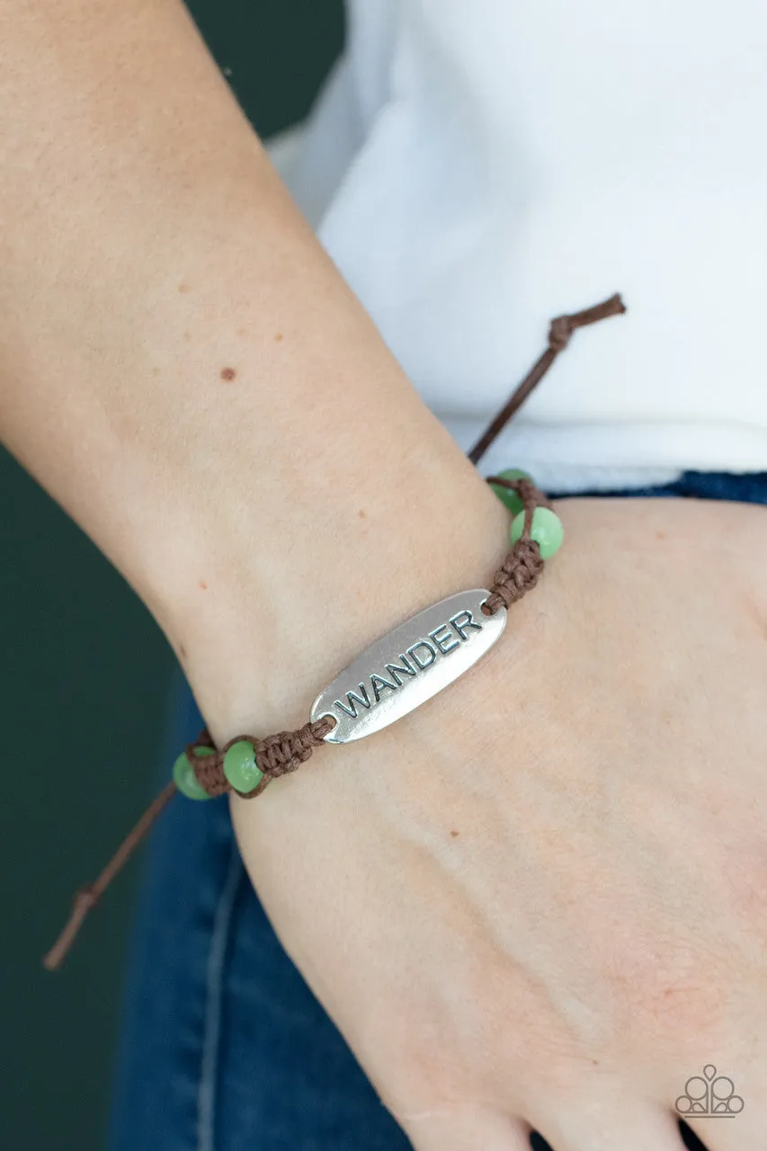 Roaming for Days Green Paparazzi Bracelet