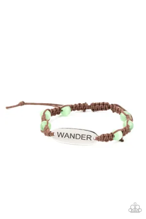 Roaming for Days Green Paparazzi Bracelet