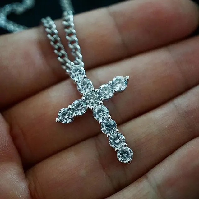 Romulus Cross in White Gold