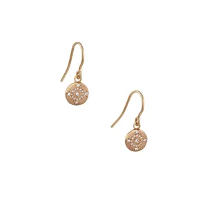 SALE - Diamond Shimmer Earrings in 18k rose gold