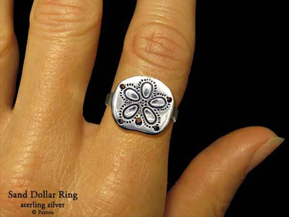 Sand Dollar Ring Sterling Silver