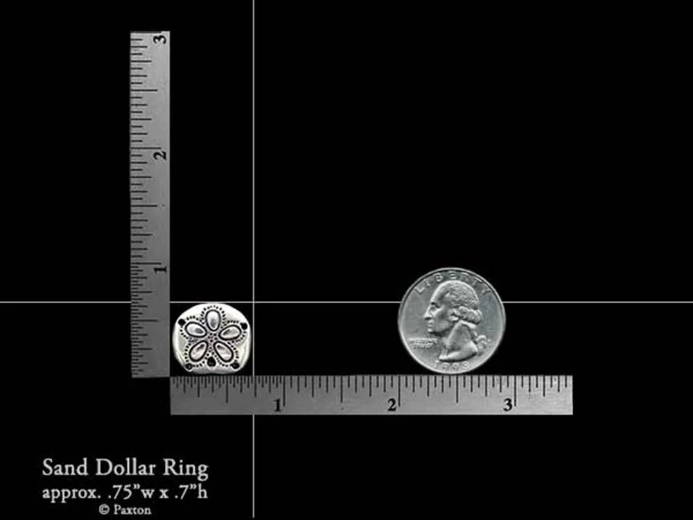 Sand Dollar Ring Sterling Silver