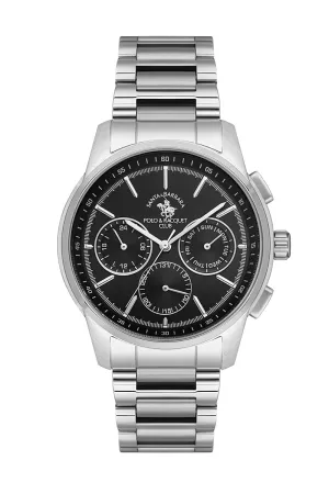SANTA BARBARA POLO AND RAQUET CLUB MEN’S WATCH CHRONOGRAPH SB.1.10512-2, BLACK, bracelet