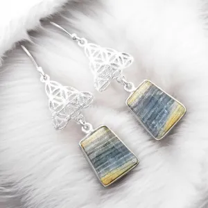 Scheelite Solid 925 Sterling Silver Earrings