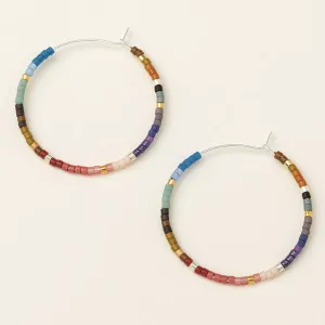 Scout Curated Wears Chromacolor Miyuki Small Hoop - Dark Multi
