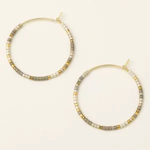 Scout Curated Wears Chromacolor Miyuki Small Hoop - Pewter Multi