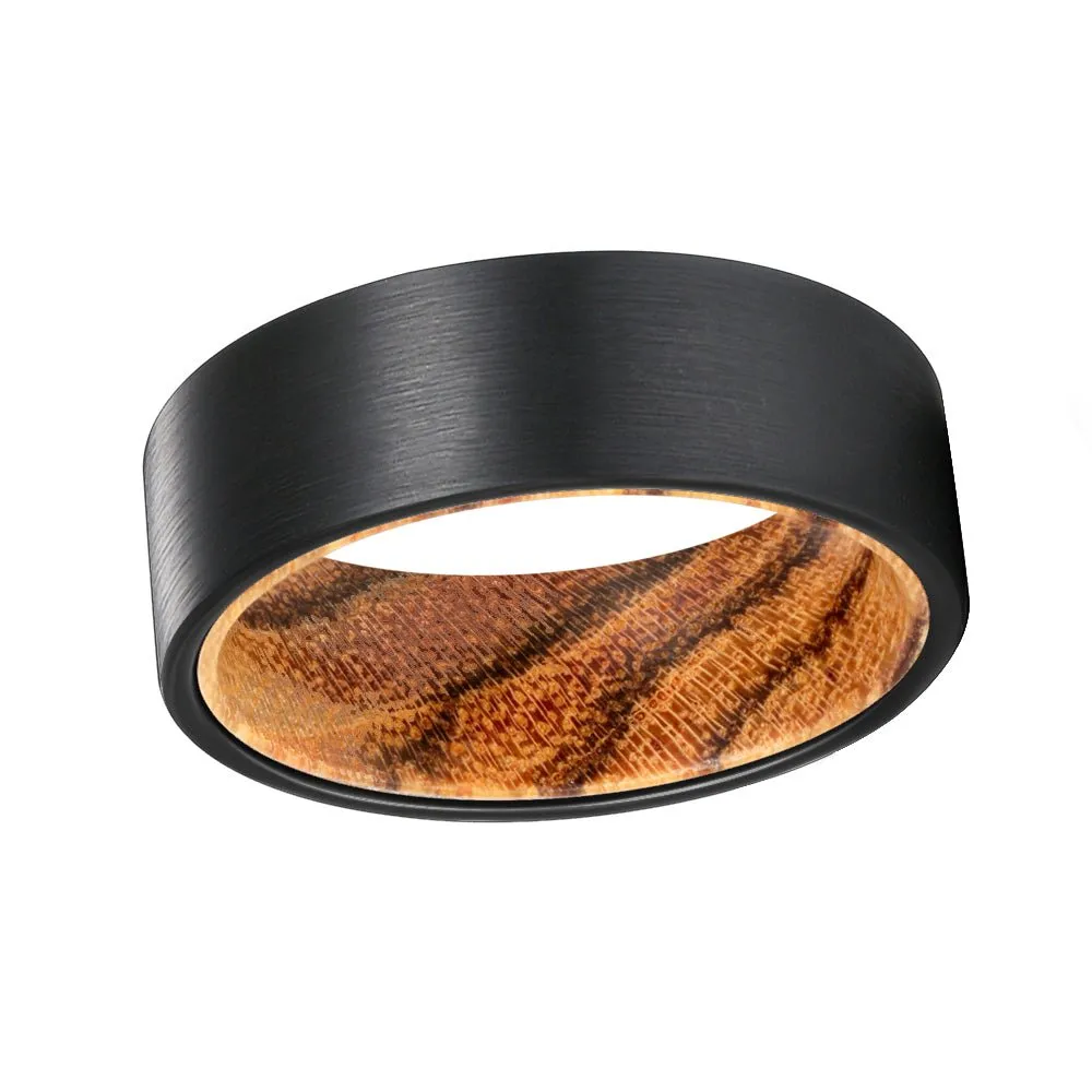 SEDONA | Bocote Wood, Black Flat Brushed Tungsten