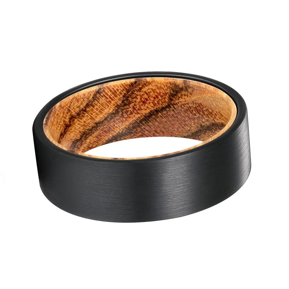 SEDONA | Bocote Wood, Black Flat Brushed Tungsten