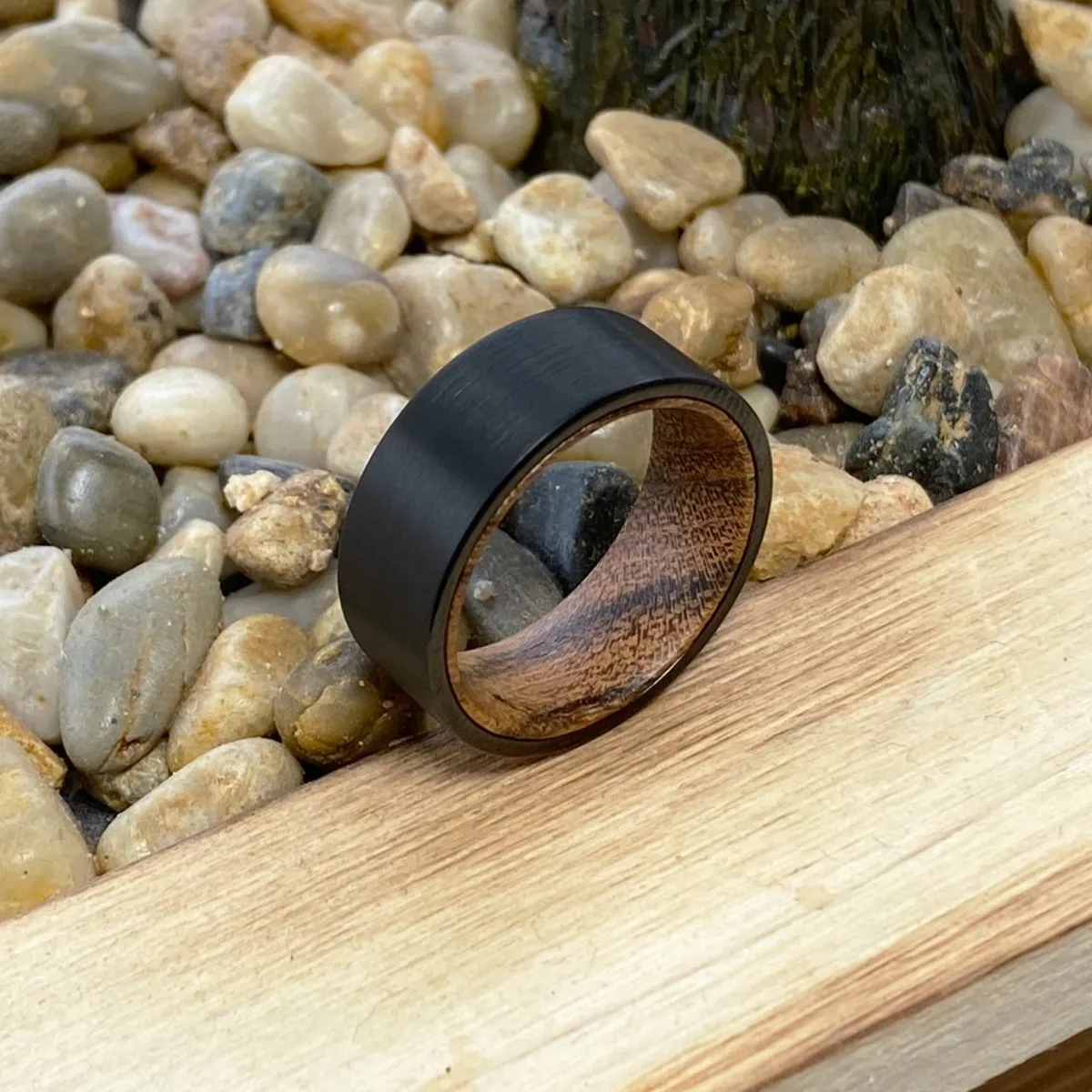 SEDONA | Bocote Wood, Black Flat Brushed Tungsten