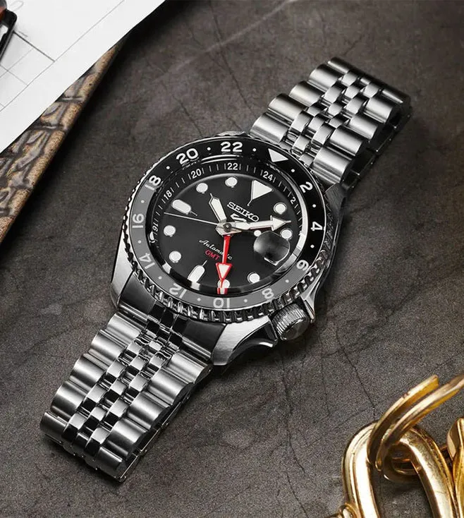 Seiko 5 Sports Black Grape Black Dial Men 42.5mm