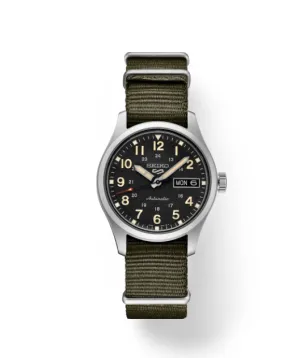 Seiko 5 Sports Olive Green/Black Dial Mens Watch SRPJ85