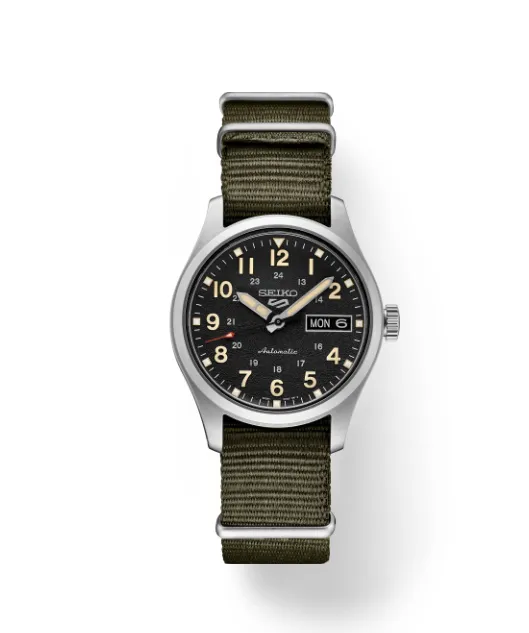 Seiko 5 Sports Olive Green/Black Dial Mens Watch SRPJ85