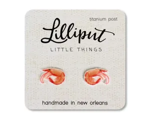 Shrimp Earrings - Darling Cute Post Earrings - Fun Gift for Daughter, Sister, Friend