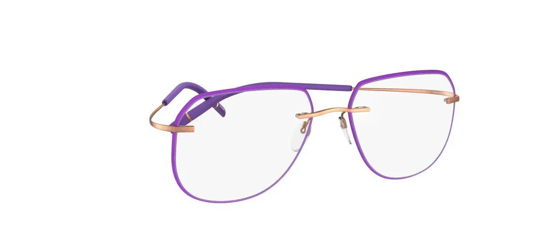 Silhouette Titan Minimal Art The Icon. Accent Rings Demo Eyeglasses 5518 FY