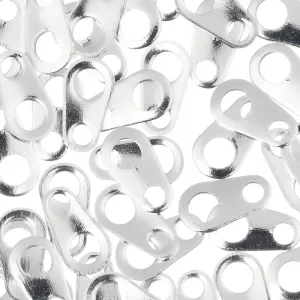 Silver Chain End Tabs 50/pk