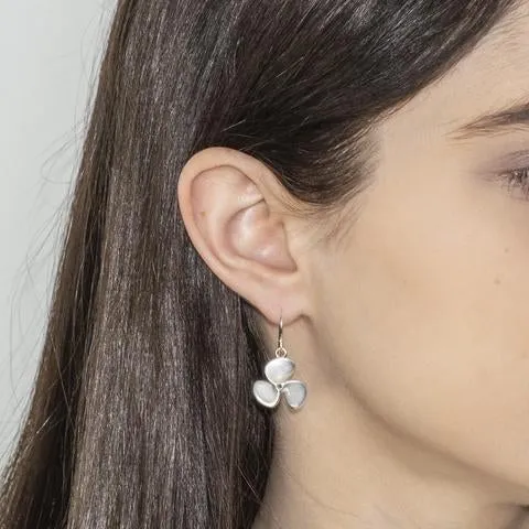 Silver Classic Propeller Earrings