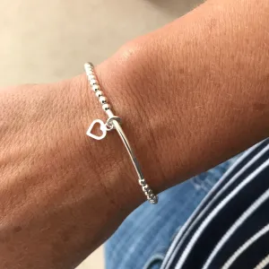 Silver Heart Bracelet