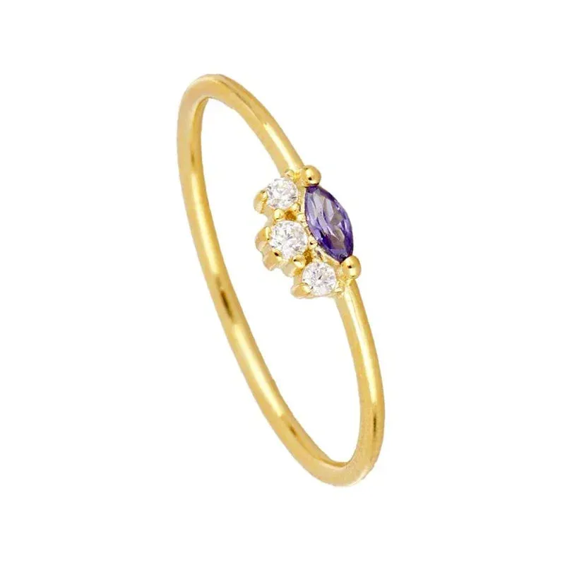 Silver Multicolor Crystal Rings Turquoise Engagement Wedding Promise Ring Party Jewelry Gifts