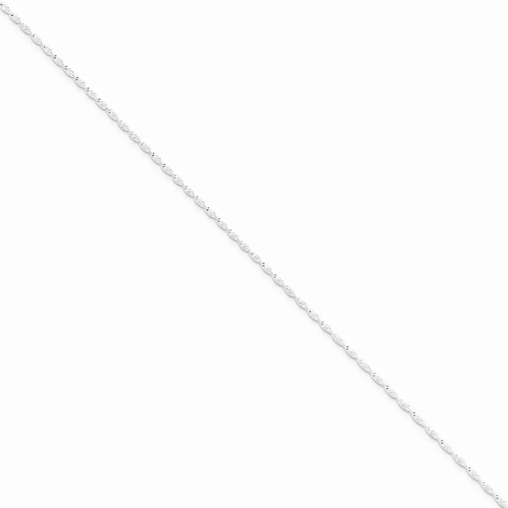 Silver Polish 1.65mm Twisted Herringbone Chain