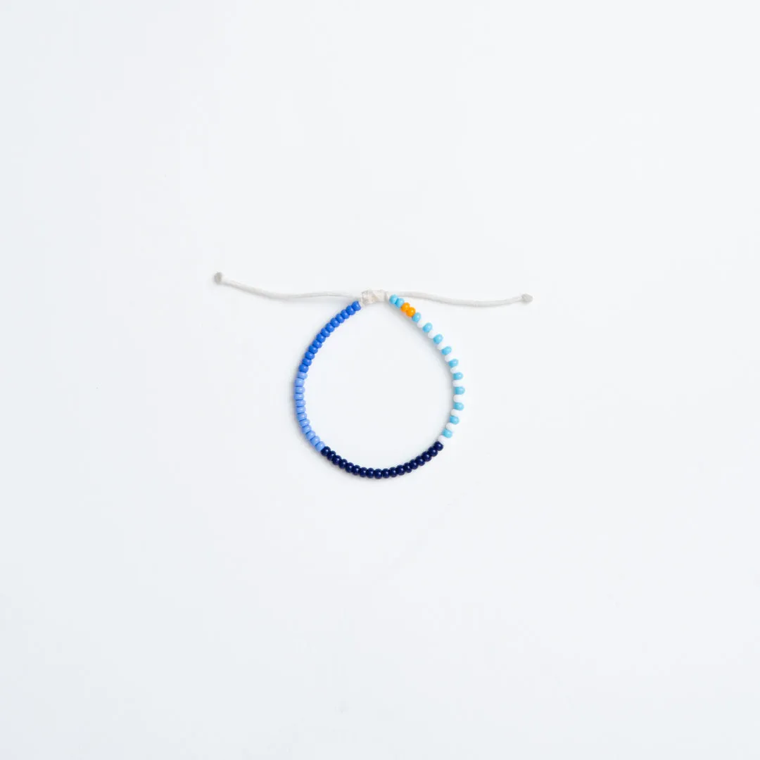 Single Strand Bracelet - Multi Blue