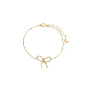 Skewed Pave Bow Tie Bracelet