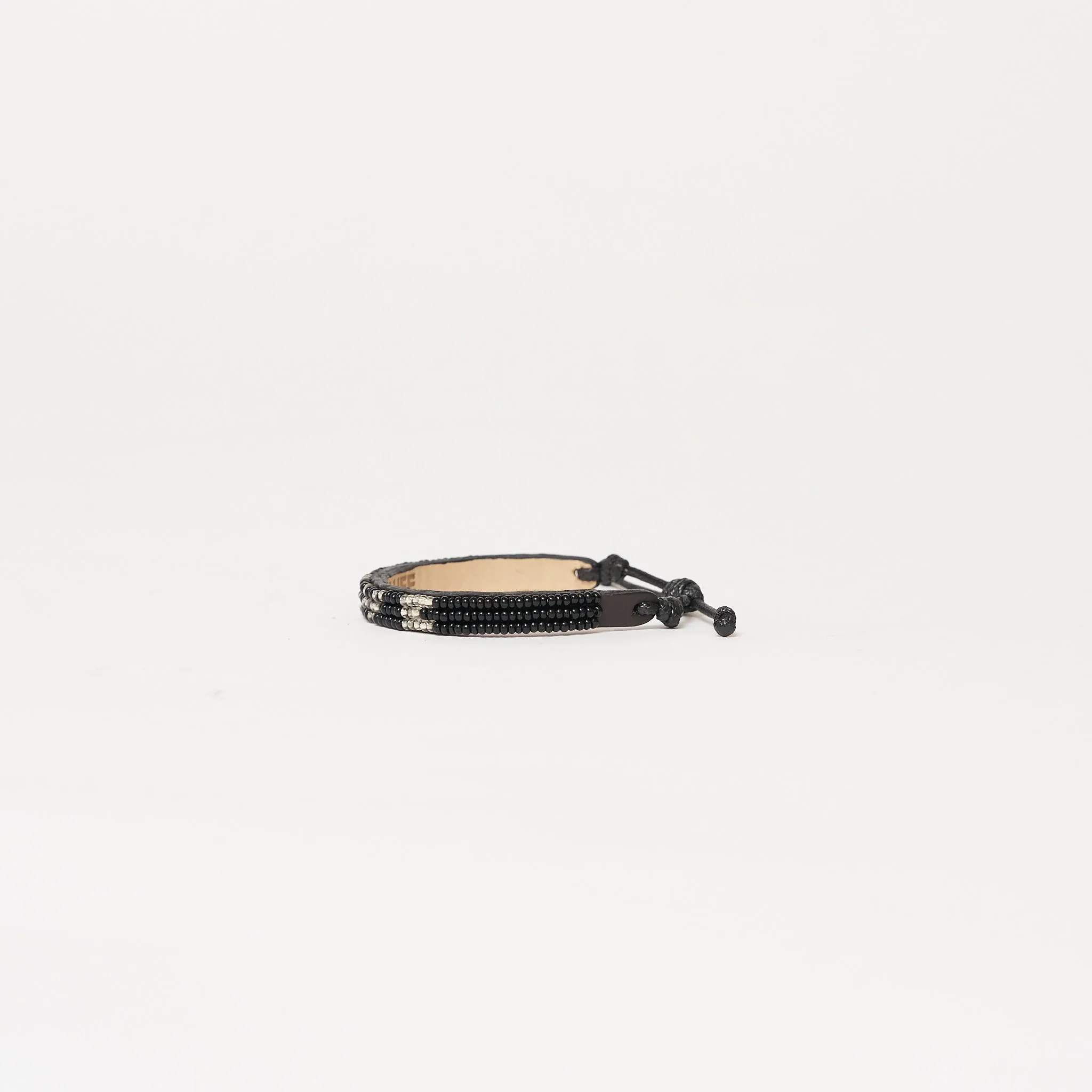 Skinny LOVE Bracelet - Black/Silver