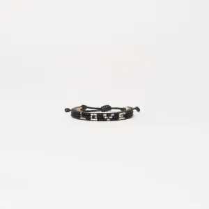 Skinny LOVE Bracelet - Black/Silver