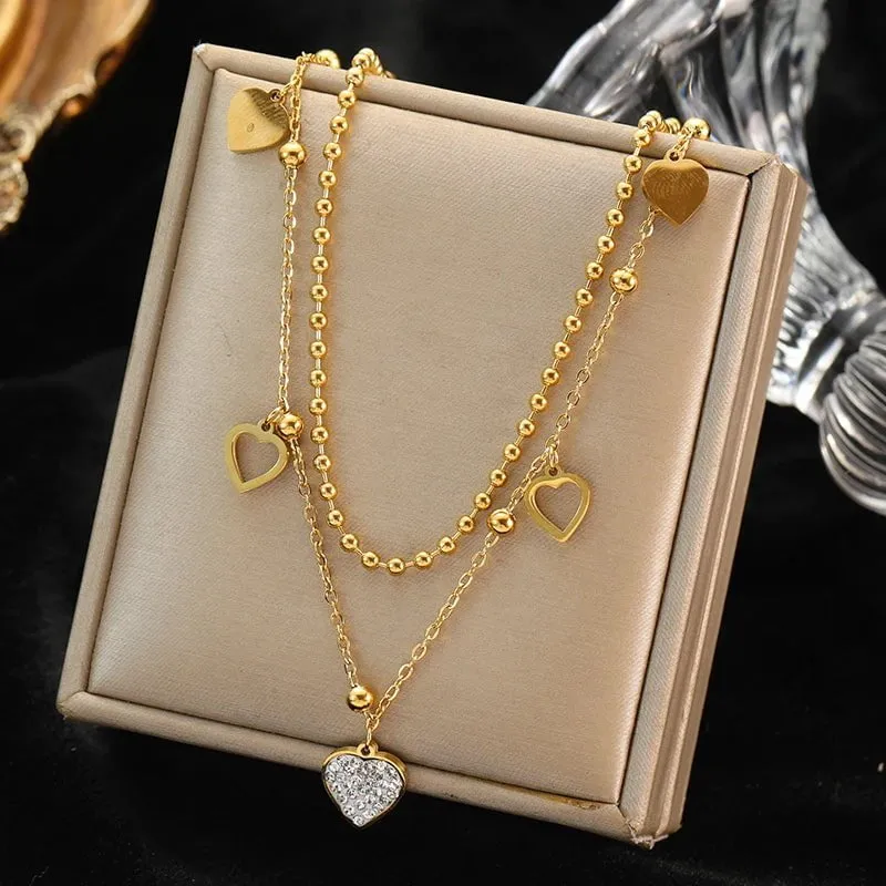 Sky Blue Eyes Zircon Crystal Pendant Necklace