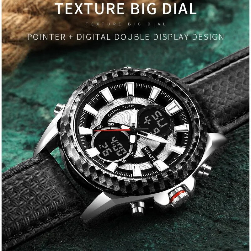 SMAEL Men Watch LED Digital Clock Waterproof Sport Quartz Wristwatch for Man Multifunction Military Watches Relogio Masculino